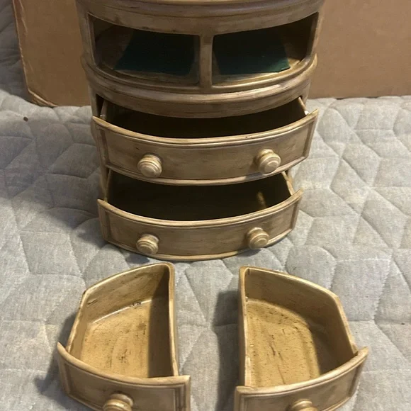 Vintage Rare Ceramic Jewelry Box